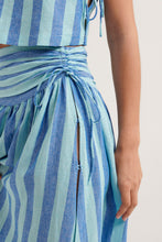 Load image into Gallery viewer, STEELE- GISELLE SKIRT- LAGOON STRIPE

