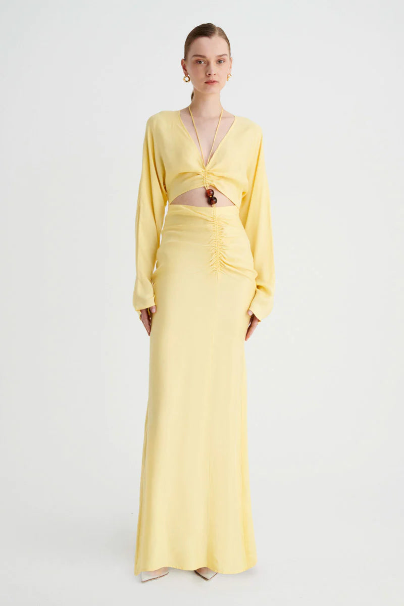 SUBOO- HALLEY RUSHED MAXI DRESS