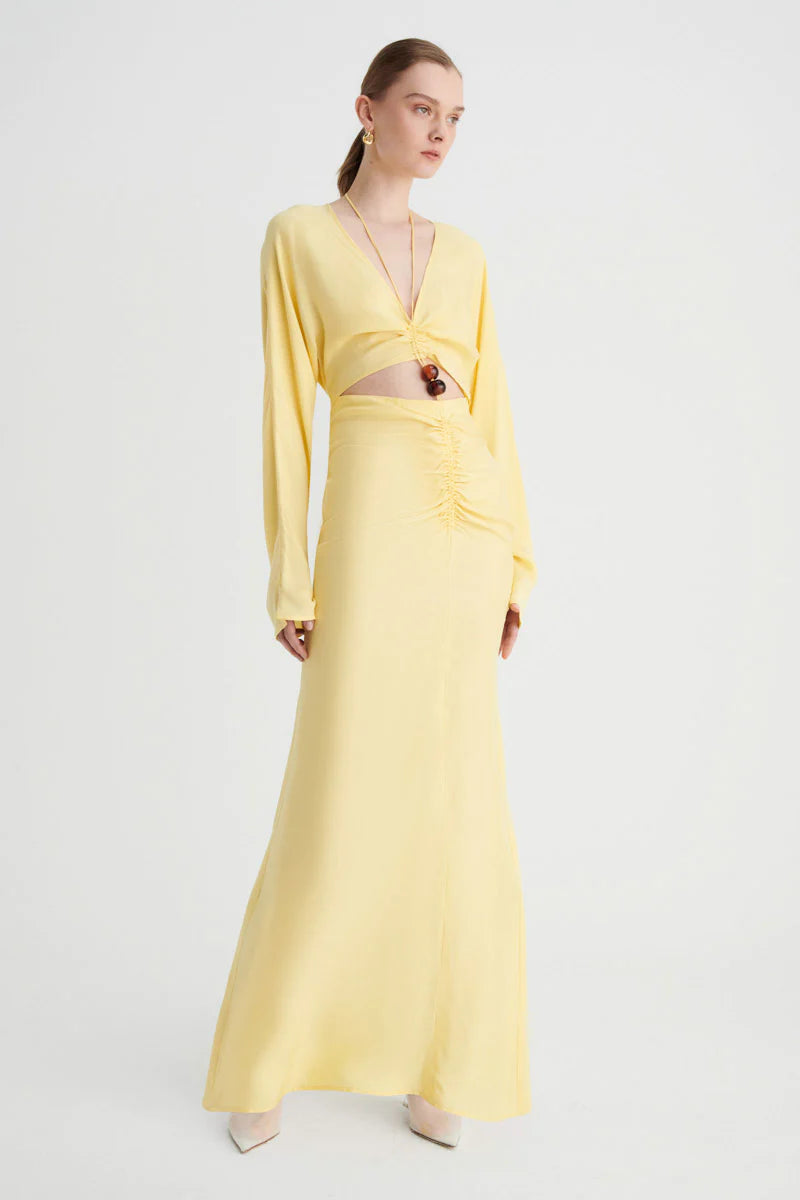 SUBOO- HALLEY RUSHED MAXI DRESS