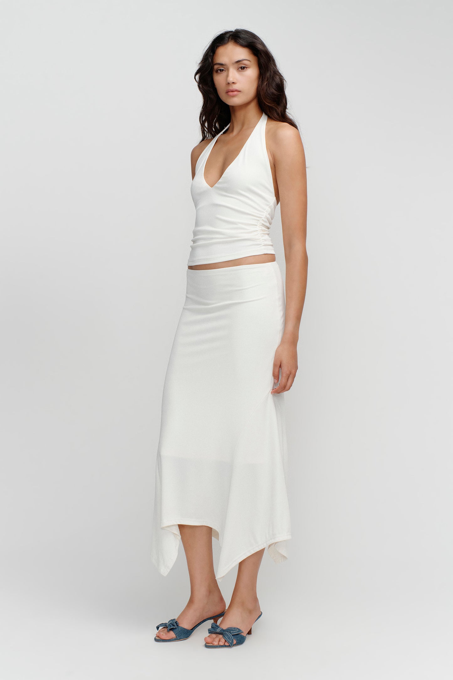 KIMMY MIDI SKIRT - IVORY