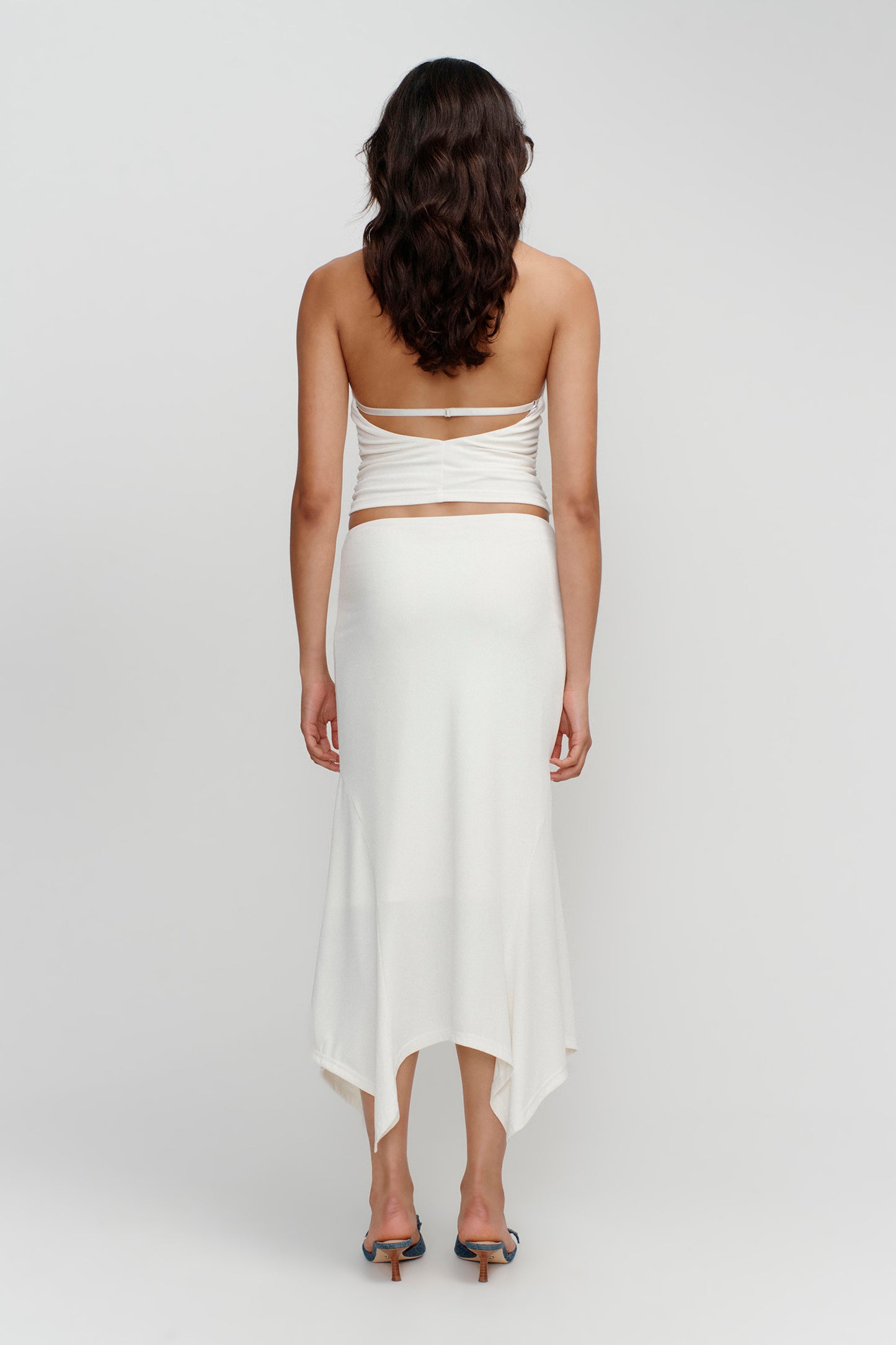 KIMMY MIDI SKIRT - IVORY