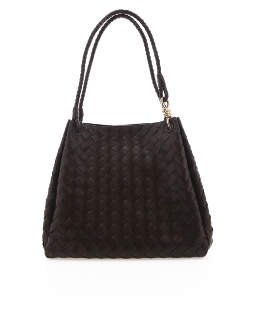 LENI SHOULDER BAG - CHOCOLATE