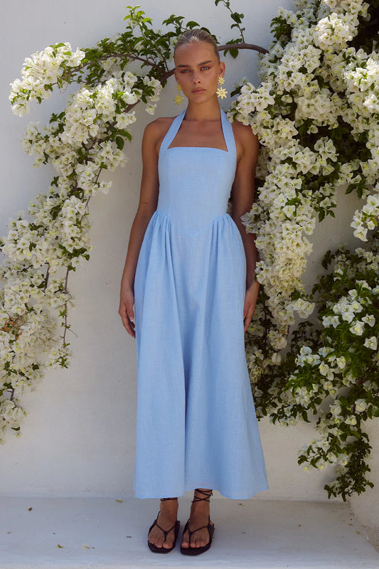 LOCKLEA MIDI DRESS - ICE BLUE