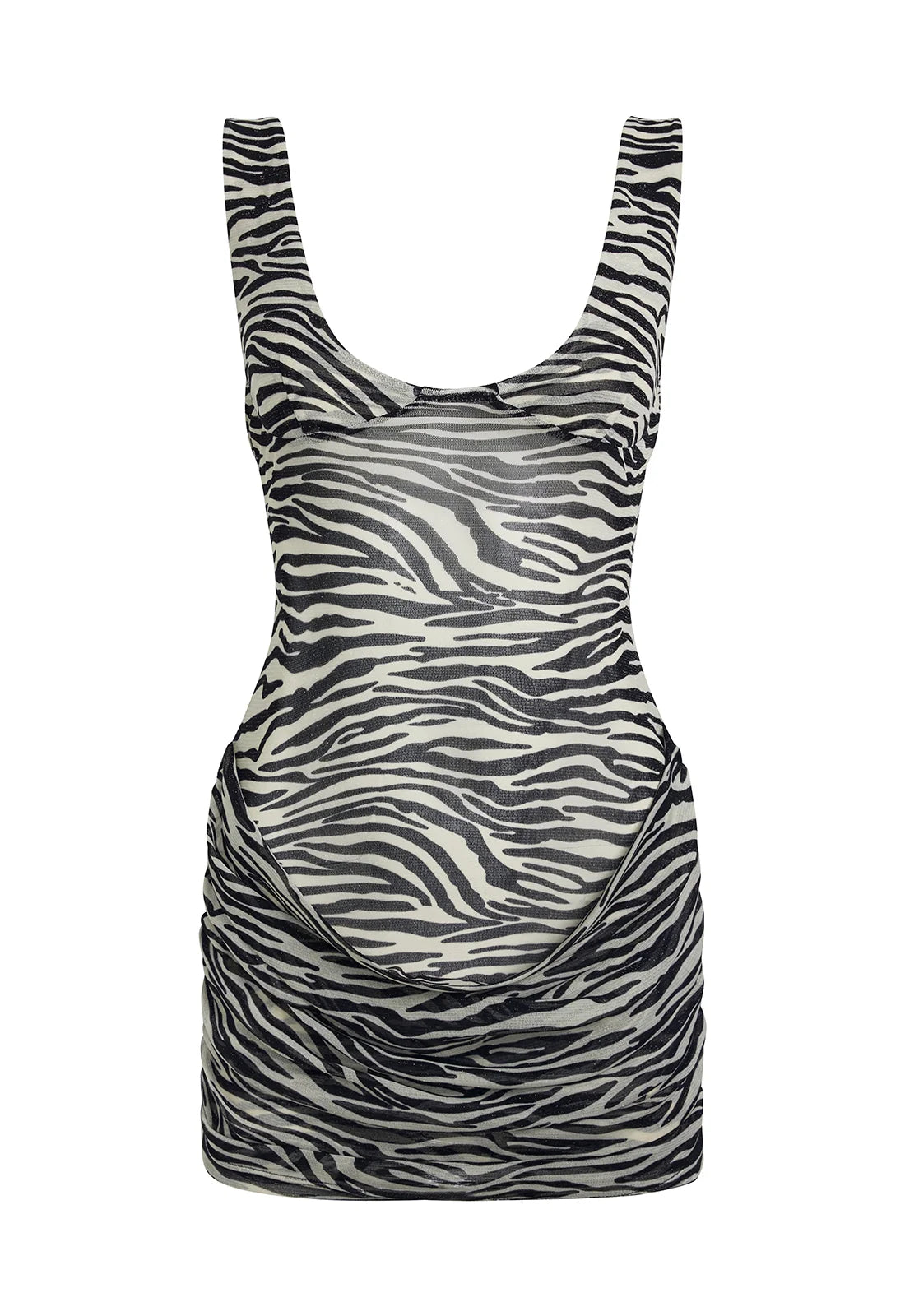RENDEZVOUS MINI DRESS - NOIR TIGER