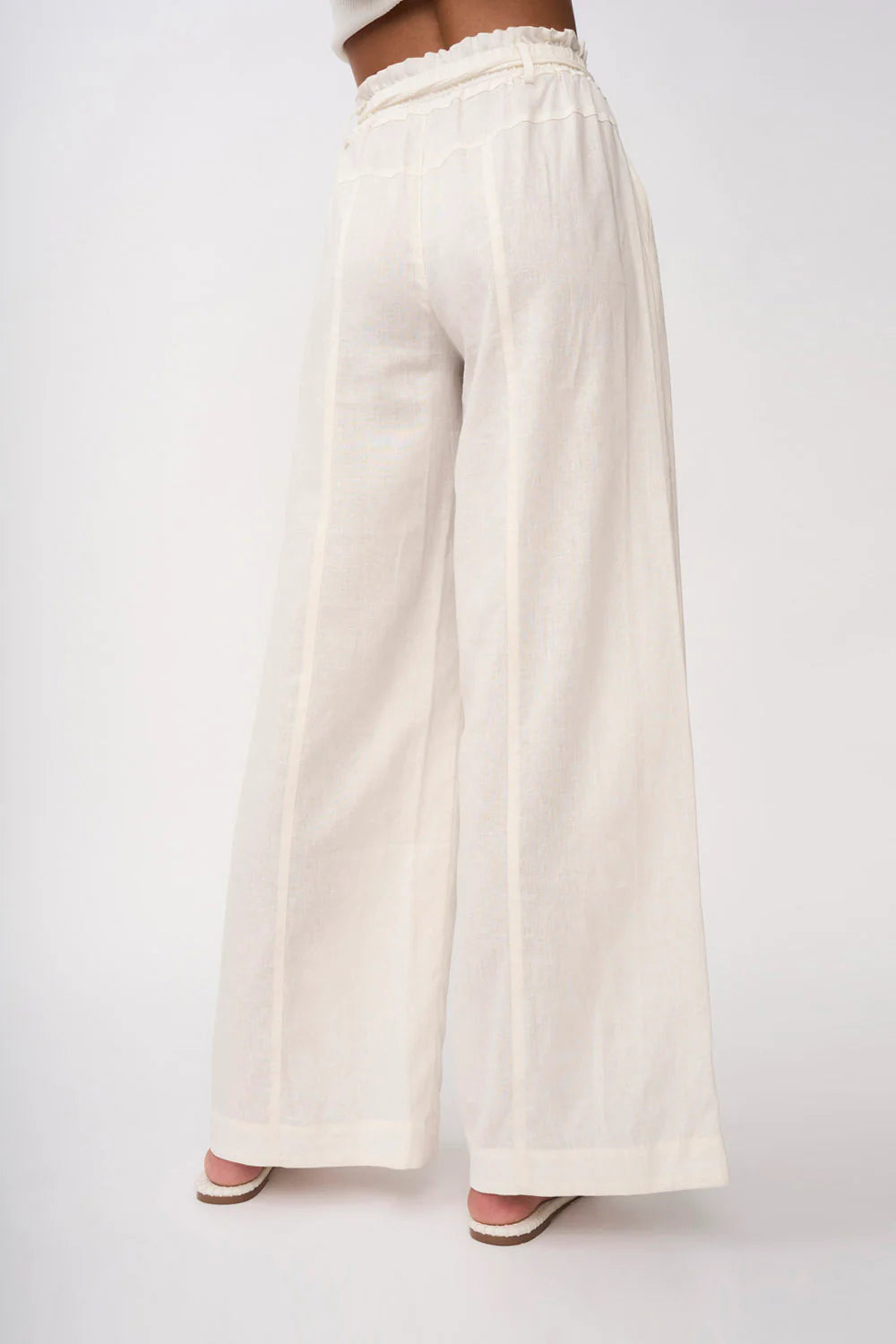 MALAYA LINEN PANT IVORY