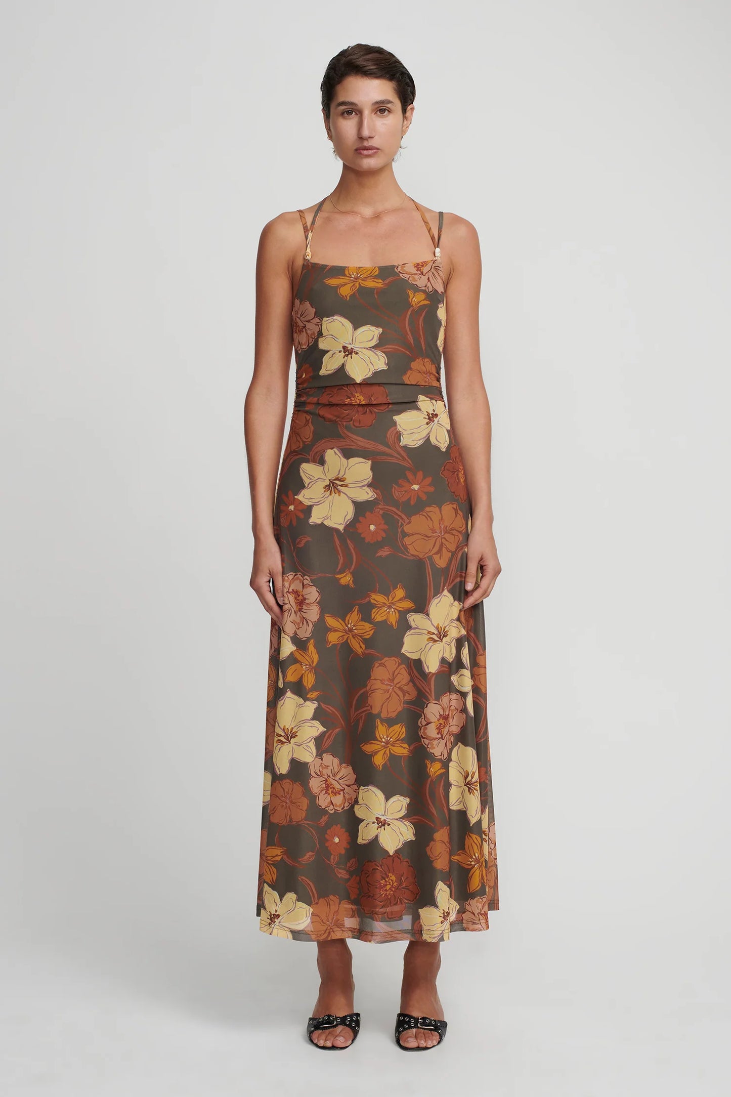 ODESSA MAXI DRESS - MOSS FLORAL