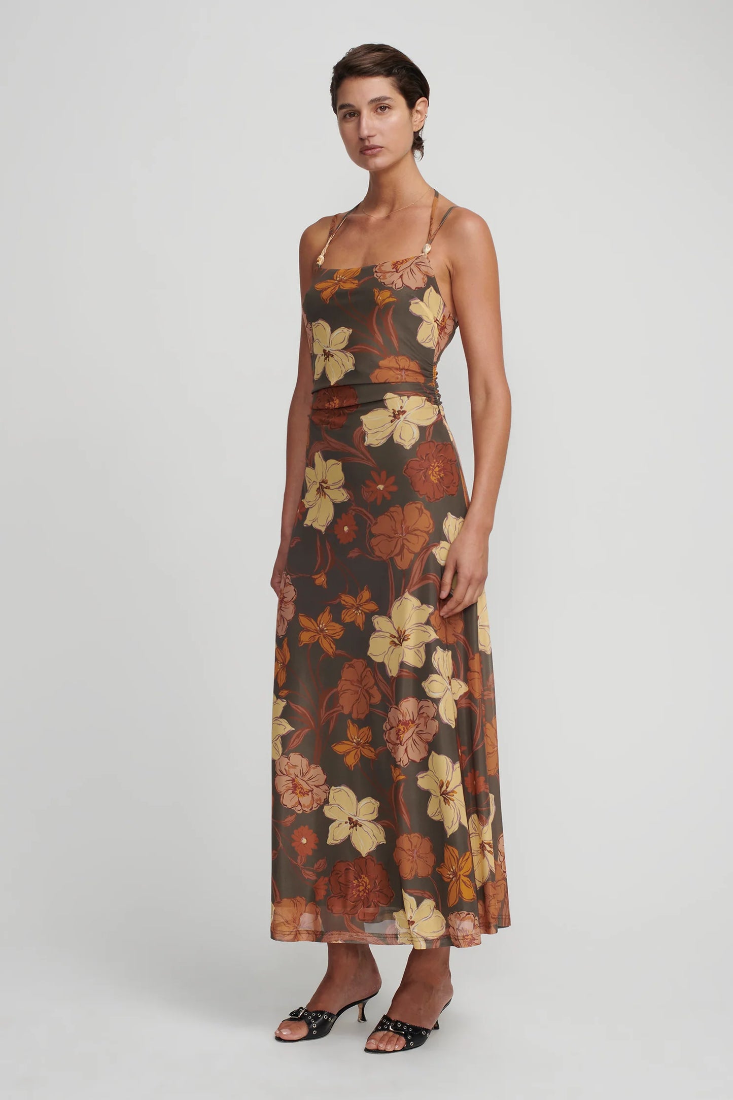 ODESSA MAXI DRESS - MOSS FLORAL