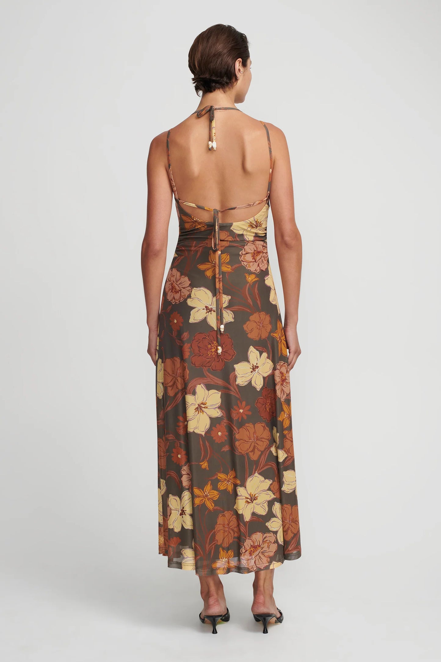 ODESSA MAXI DRESS - MOSS FLORAL