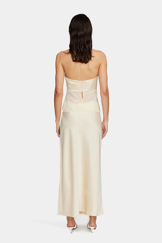 RICKY MIDI SKIRT - BUTTERCREAM