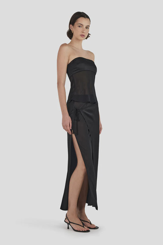 Ricky Midi Skirt Black