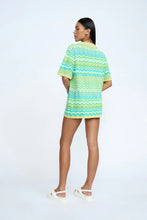 Load image into Gallery viewer, BY JOHNNY- RAYNE RIPPLE KNIT SHIRT - GREEN MULTI
