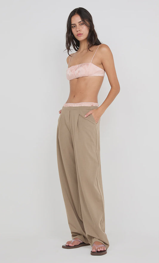 JAI CONTRAST PANT - TAUPE