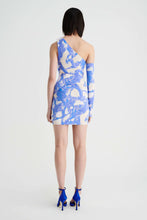 Load image into Gallery viewer, SUBOO-MARBLE RUCHED ONE-SHOULDER MINI DRESS
