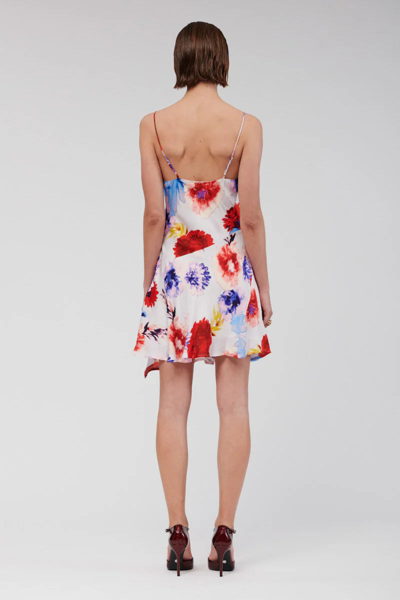 AMIE SLIP DRESS MINI - FLORAL PRINT