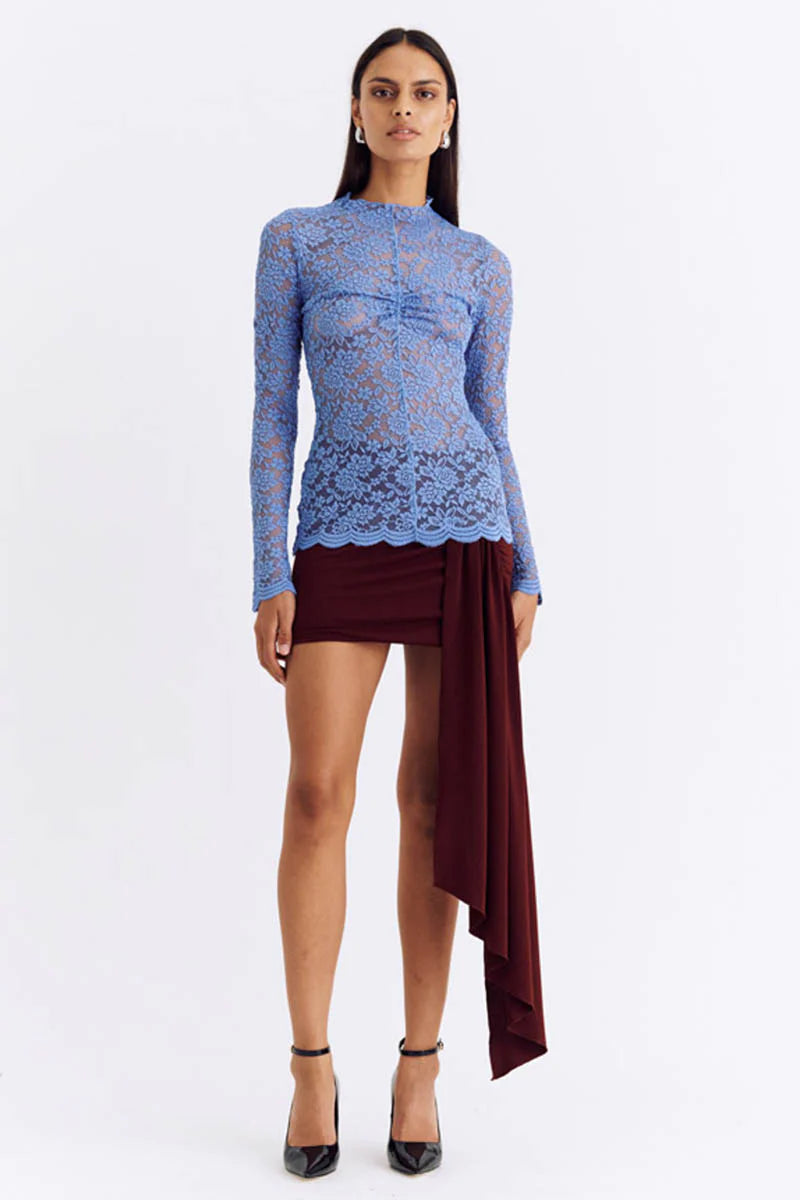 SUBOO - GEMMA LACE LONG SLEEVE TOP