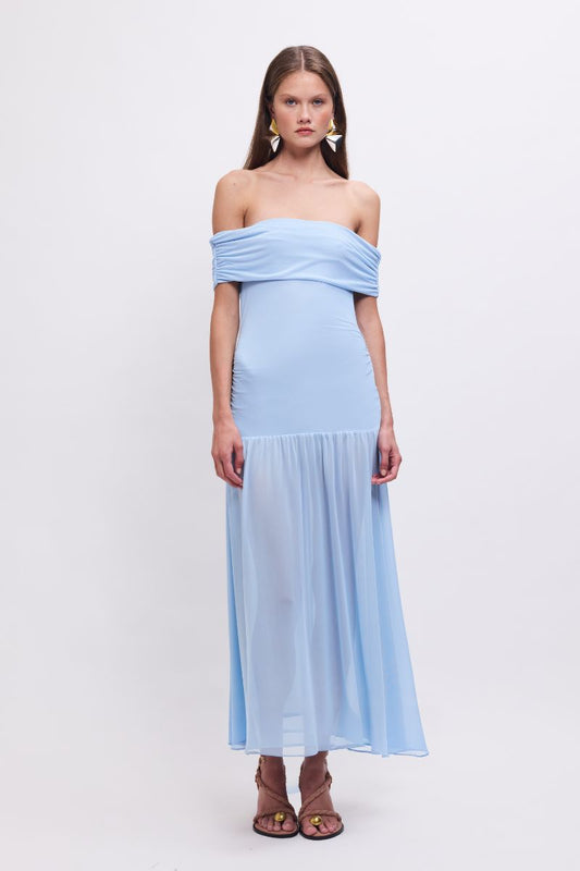 Christy Mesh Sheer Skirt Dress