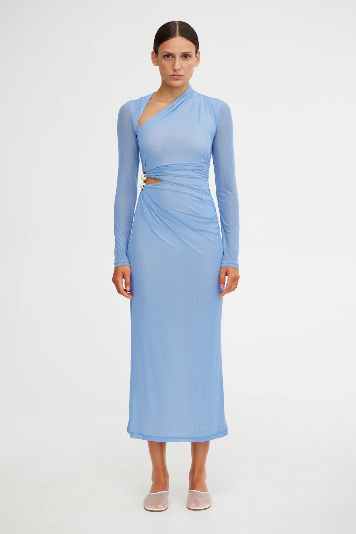 NINA MIDI DRESS - PERIWINKLE