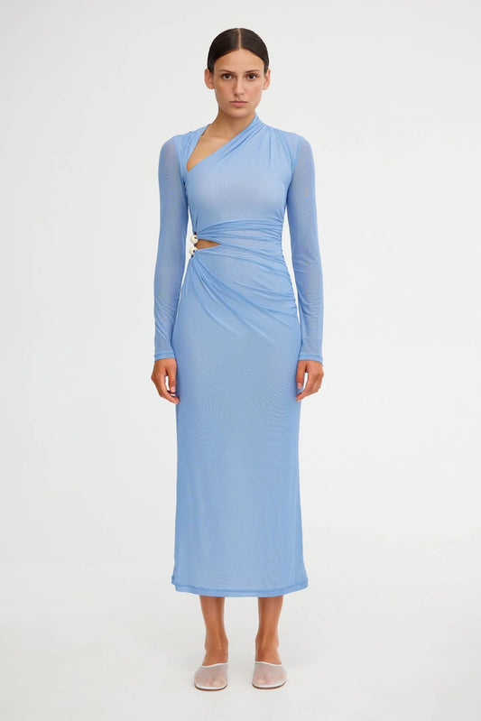 NINA MIDI DRESS - PERIWINKLE