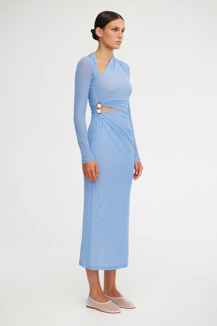 NINA MIDI DRESS - PERIWINKLE