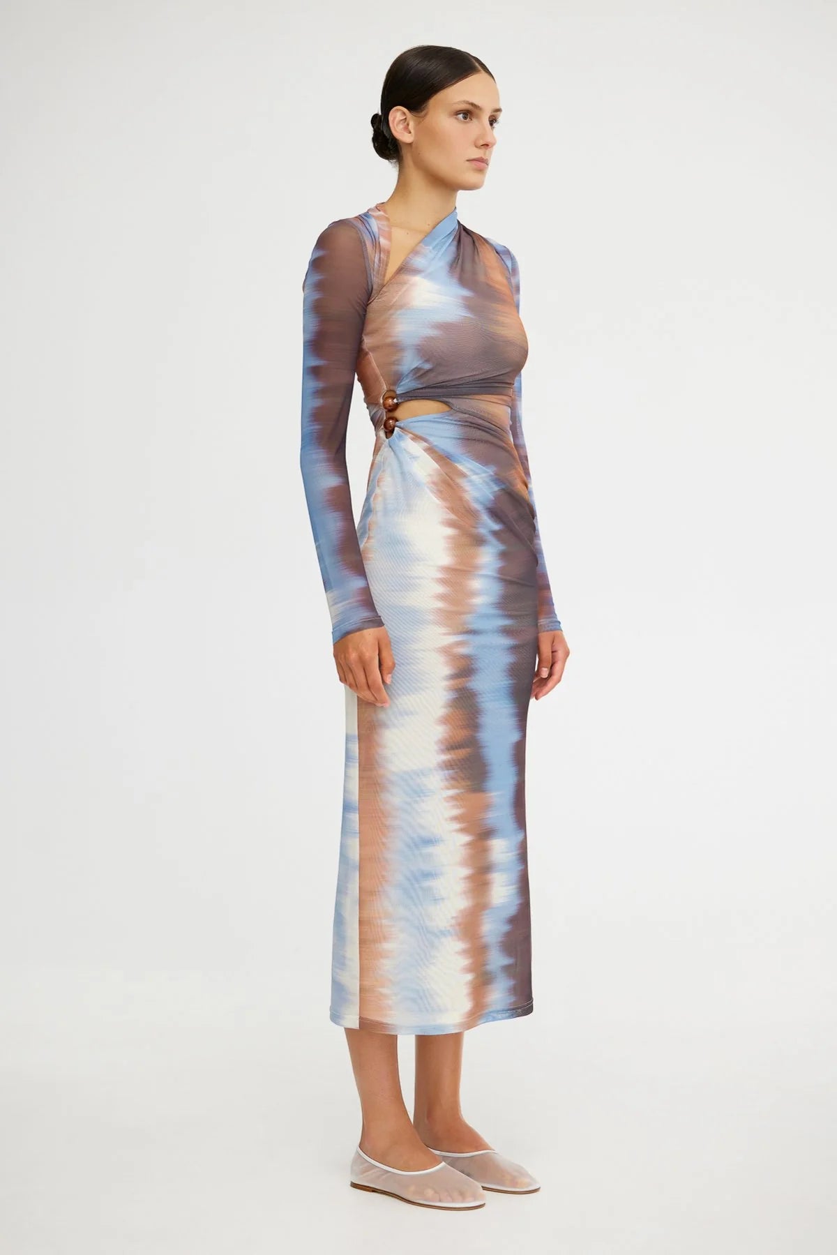 NINA MIDI DRESS - MIST