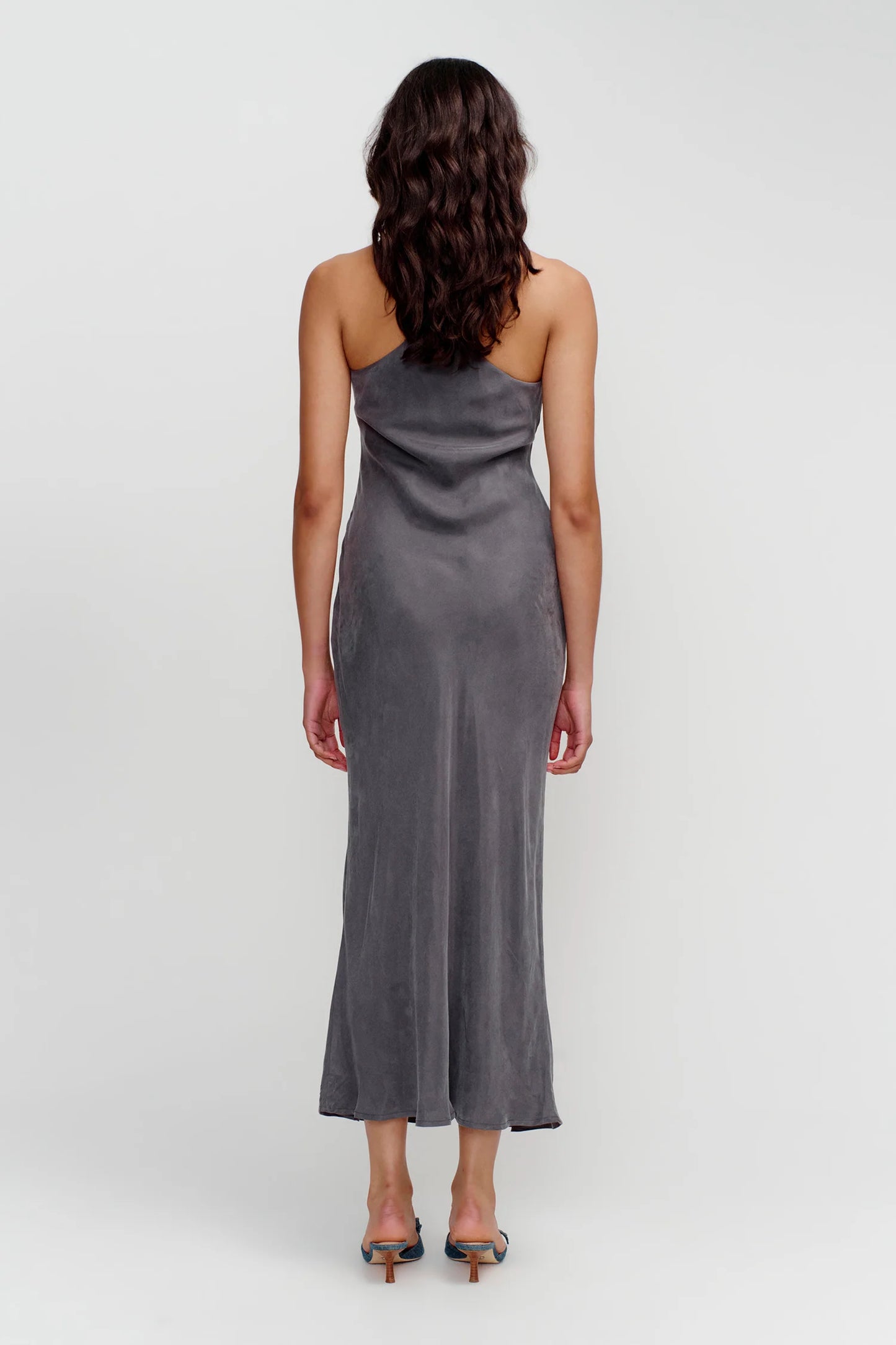 SIENNA SLIP DRESS - SLATE