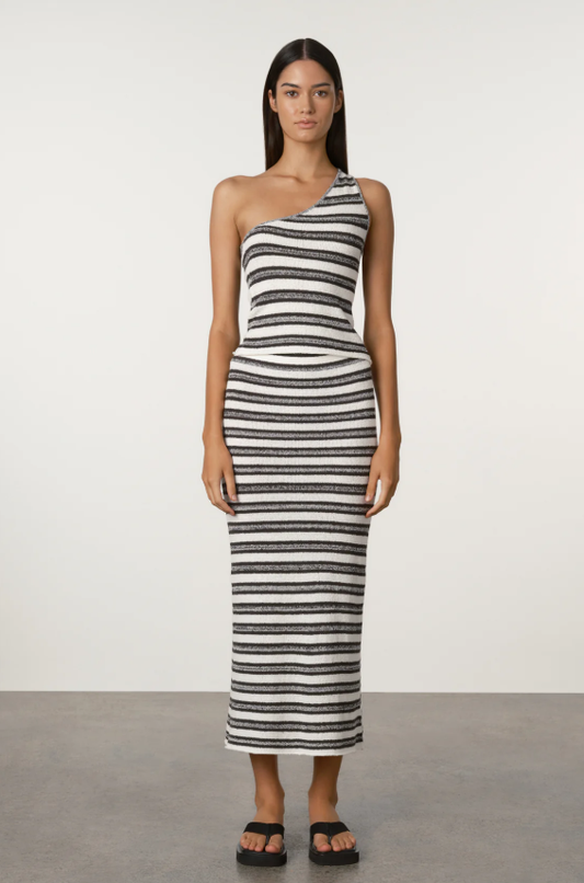 MARLE STRIPE TEXTURED KNIT TANK