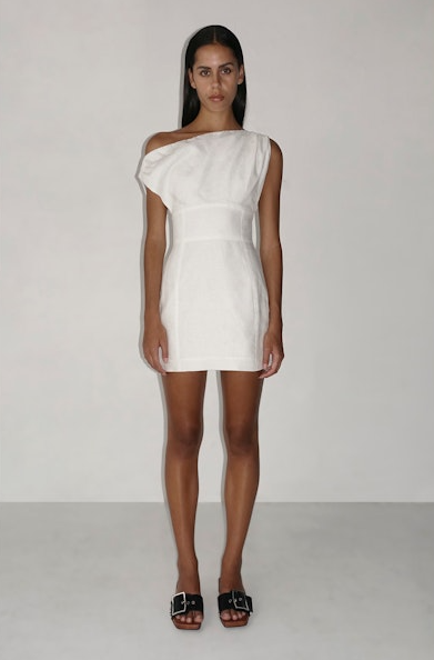 CLAIRE MINI DRESS - IVORY