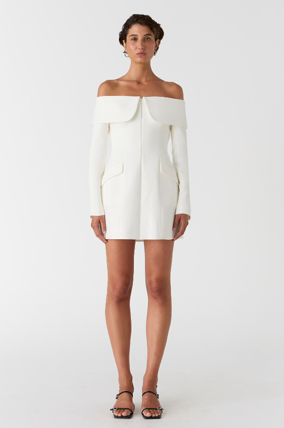 MOLLY MINI DRESS - IVORY