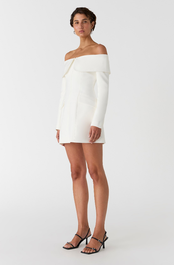 MOLLY MINI DRESS - IVORY