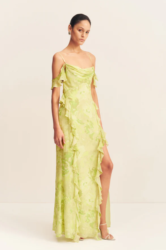 MILLER RUFFLE MAXI DRESS