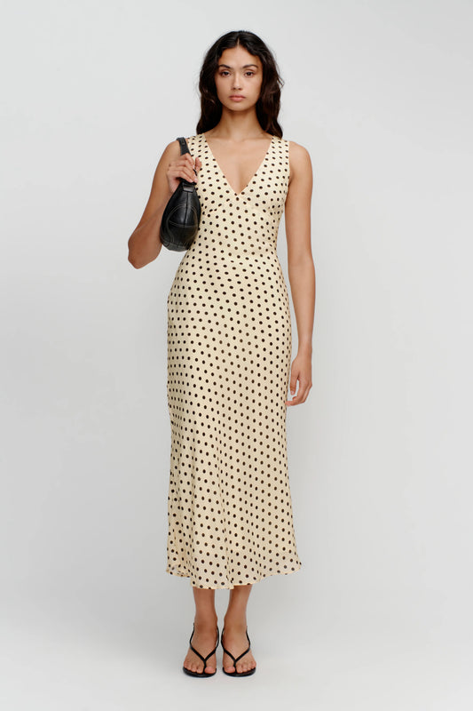 TULIP MIDI DRESS- BUTTER SPOT