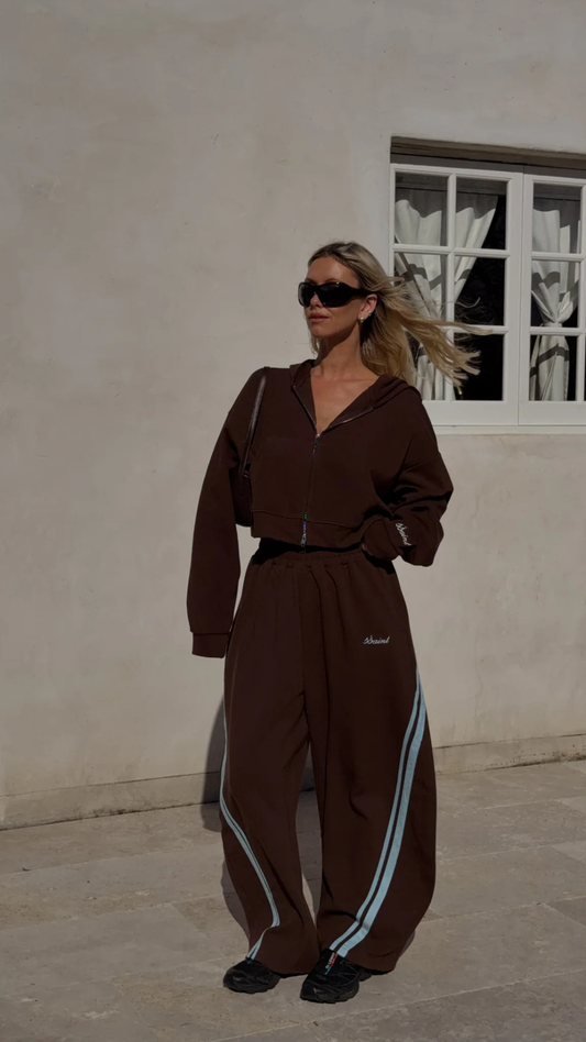 SŚAINT BARREL PANT - BROWN & BLUE
