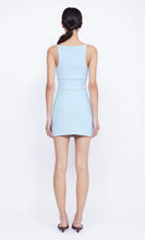 Load image into Gallery viewer, BEC AND BRIDGE- ELVIE KEY HOLE MINI DRESS- DOLPHIN BLUE
