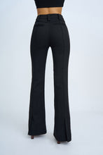 Load image into Gallery viewer, BY JOHNNY- LUCIANA FLARE TROUSER PANT-BLACK
