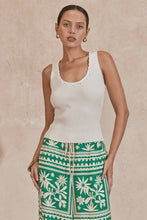 Load image into Gallery viewer, MON RENN - OUTLINE KNIT TANK - IVORY
